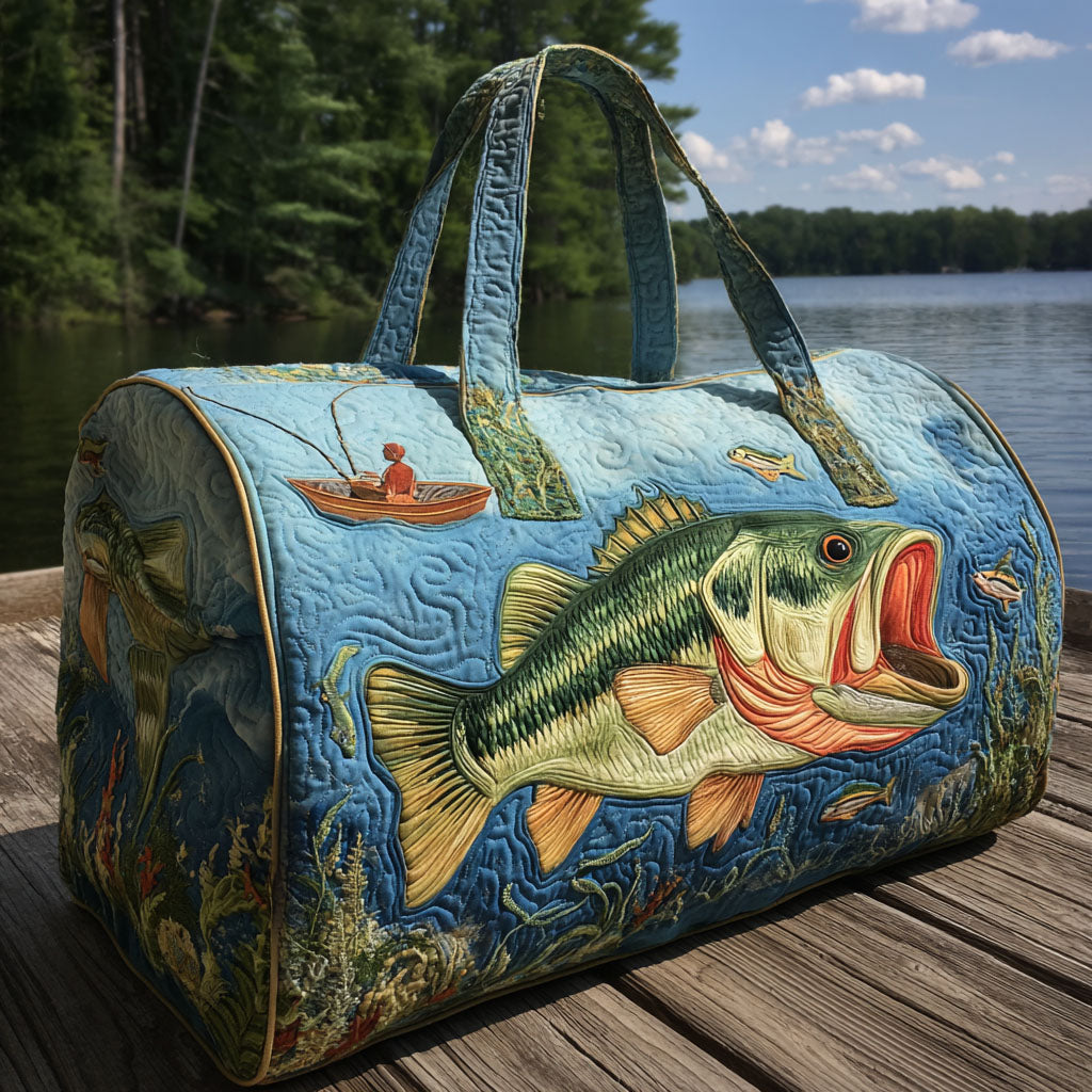 Fishing Quilted Duffle Bag NCU0VT259