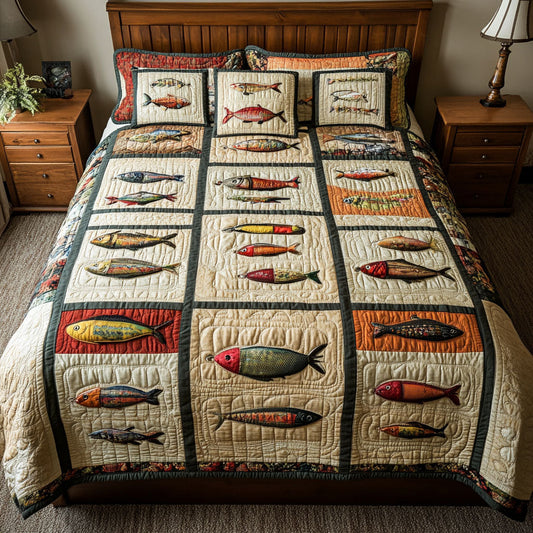 Hooked on Comfort 3-Piece Quilted Bedding Set NCU0PT5300