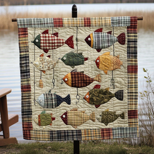 Hooked on Happiness Quilted Blanket NCU0PT6970
