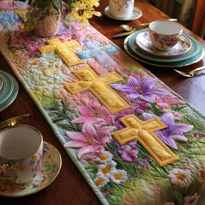 Hope Cross Quilted Table Runner NCU0TD2326