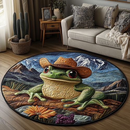 Hopping Dust Quilted Round Mat NCU0DV5594