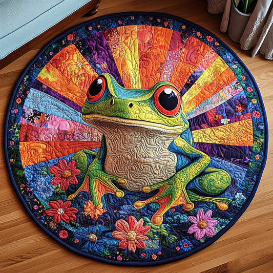 Hoppy Days Quilted Round Mat NCU0DV3351
