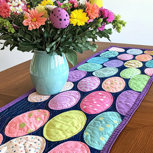 Hoppy Easter Delight Quilted Table Runner NCU0PT3385
