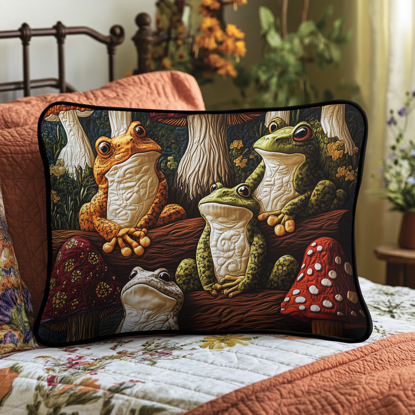 Hoppy Haven Quilted Bedding Pillow Case NCU0DK4185