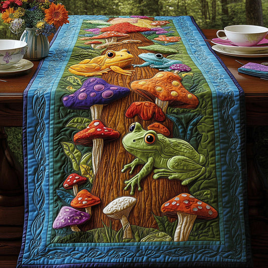 Hoppy Hideaway Quilted Table Runner NCU0PT4134