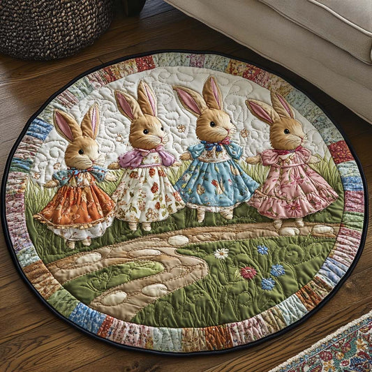 Hoppy Trails Quilted Round Mat NCU0NT8091