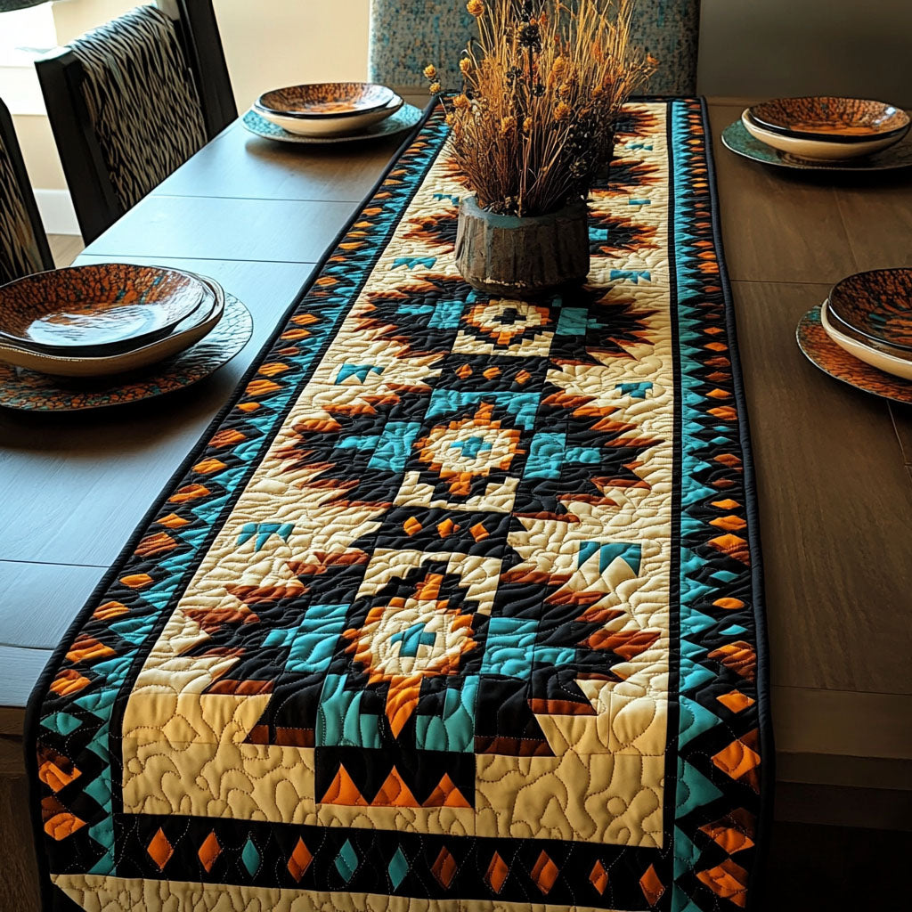 Horizon Angles Quilted Table Runner NCU0PT3874