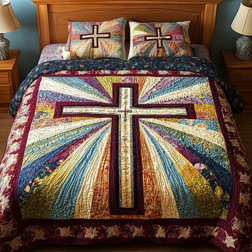 Horizon Blessings 3-Piece Quilted Bedding Set NCU0VH1894