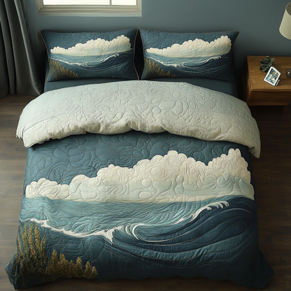 Horizon Bliss 3-Piece Quilted Bedding Set NCU0DV5624