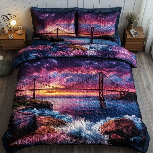 Horizon Glow 3-Piece Quilted Bedding Set NCU0DK6320