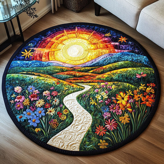 Horizon Glow Quilted Round Mat NCU0PT3518