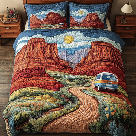 Horizon Heat 3-Piece Quilted Bedding Set NCU0VH4355