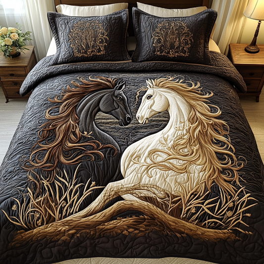 Horizon Hoof 3-Piece Quilted Bedding Set NCU0VH2075