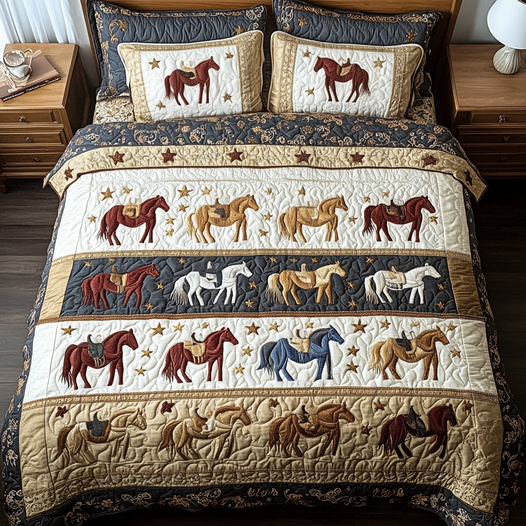 Horizon Rider 3-Piece Quilted Bedding Set NCU0VH2270