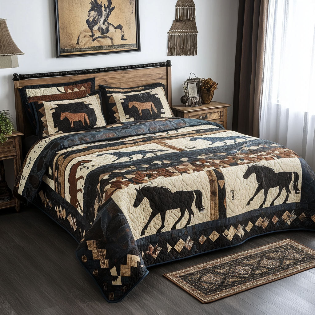 Western 3-Piece Quilted Bedding Set NCU0VT77