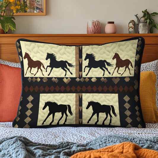 Horse Plains Quilted Bedding Pillow Case NCU0PT4021