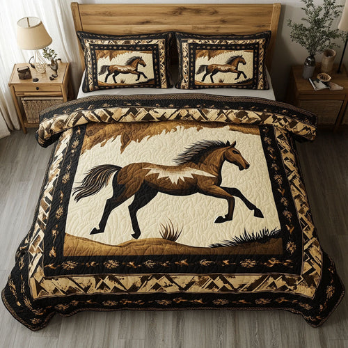 Horse Dream 3-Piece Quilted Bedding Set NCU0DK11605