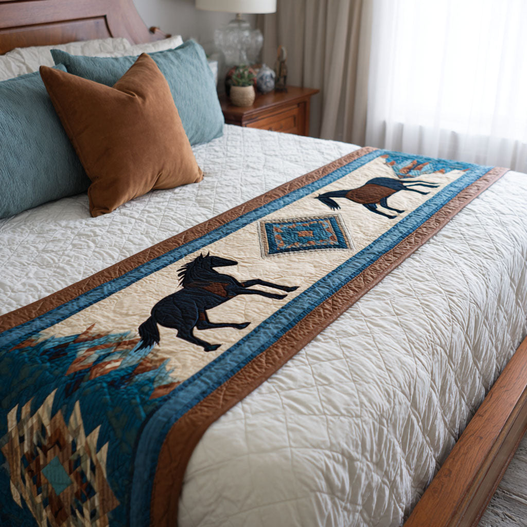 Horse Dream Quilted Bed Runner NCU0DK11862