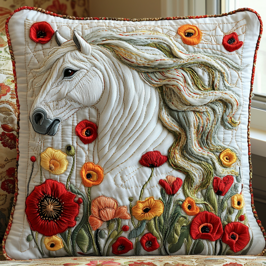 Horse Elegance Quilted Pillow Case NCU0DV5236