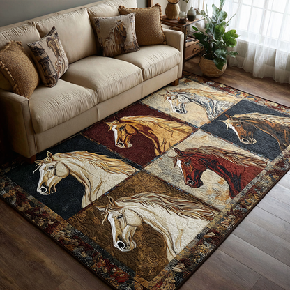 Horse Flame Area Rug NCU0DK10269