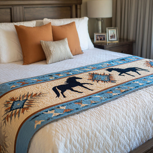 Horse Glory Quilted Bed Runner NCU0DK11863