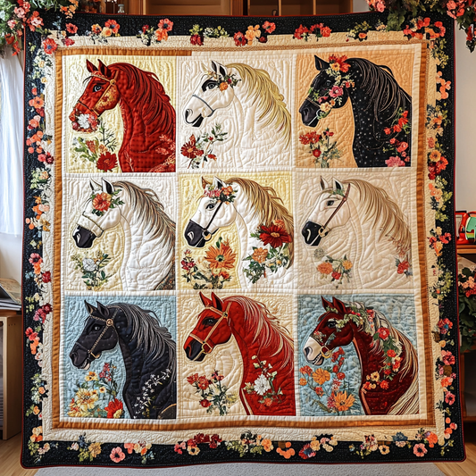 Horse Haven Quilted Blanket NCU0VH4250