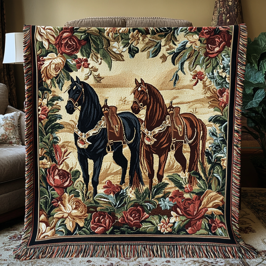 Horse Haven Woven Sofa Blanket NCU0VH3478