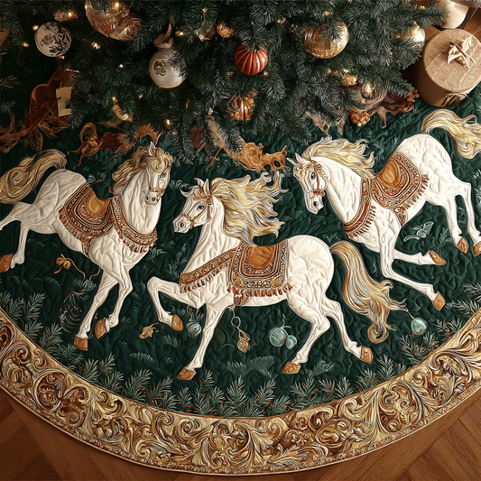 Horse Journey Christmas Quilted Tree Skirt NCU0DK10301