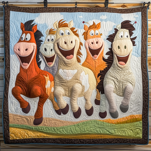 Horse Journey Quilted Blanket NCU0DK7444
