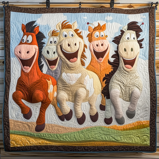 Horse Journey Quilted Blanket NCU0DK7444