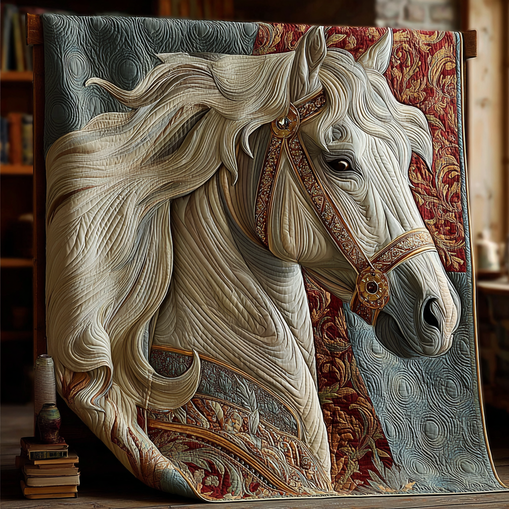 Horse Journey Quilted Blanket NCU0DK8396