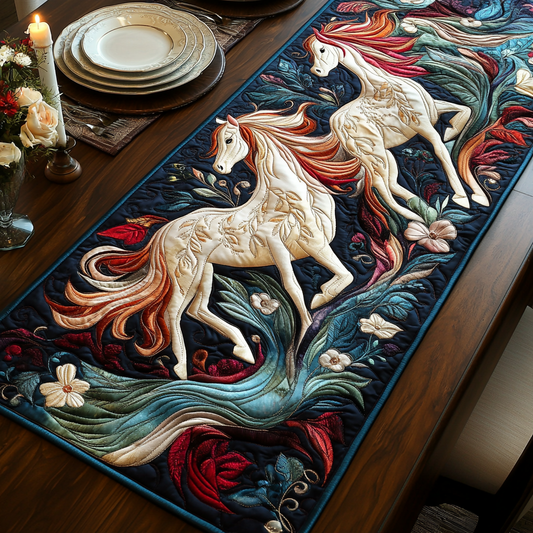 Horse Journey Quilted Table Runner NCU0DV5440
