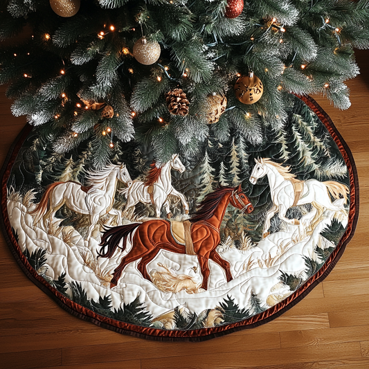 Horse Legend Christmas Quilted Tree Skirt NCU0DK10305