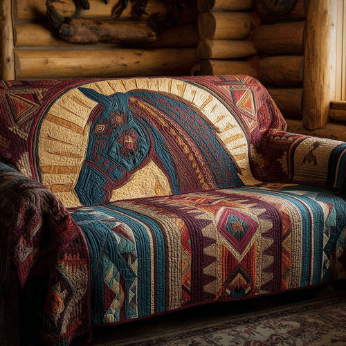 Horse Path Quilted Sofa Cover NCU0DK11505