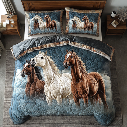 Horse Whisperer Dreams 3-Piece Quilted Bedding Set NCU0DK3766