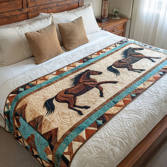 Horse Wonder Quilted Bed Runner NCU0DK11865