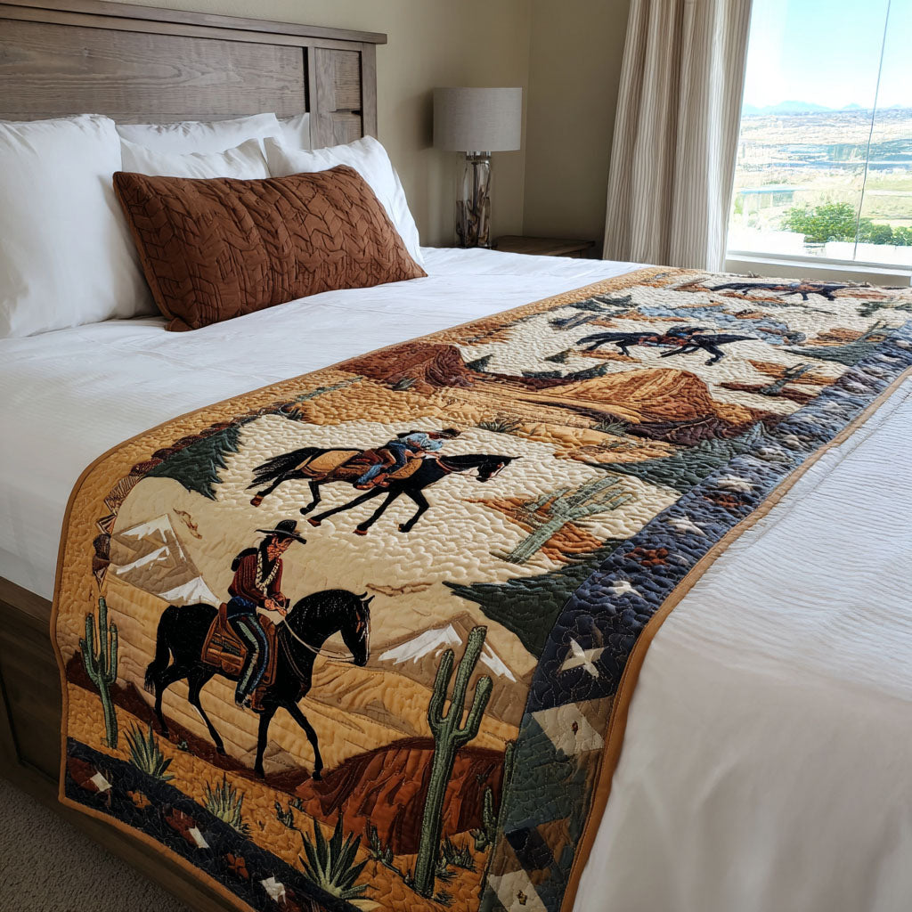 Howdy Horizon Quilted Bed Runner NCU0PT8652