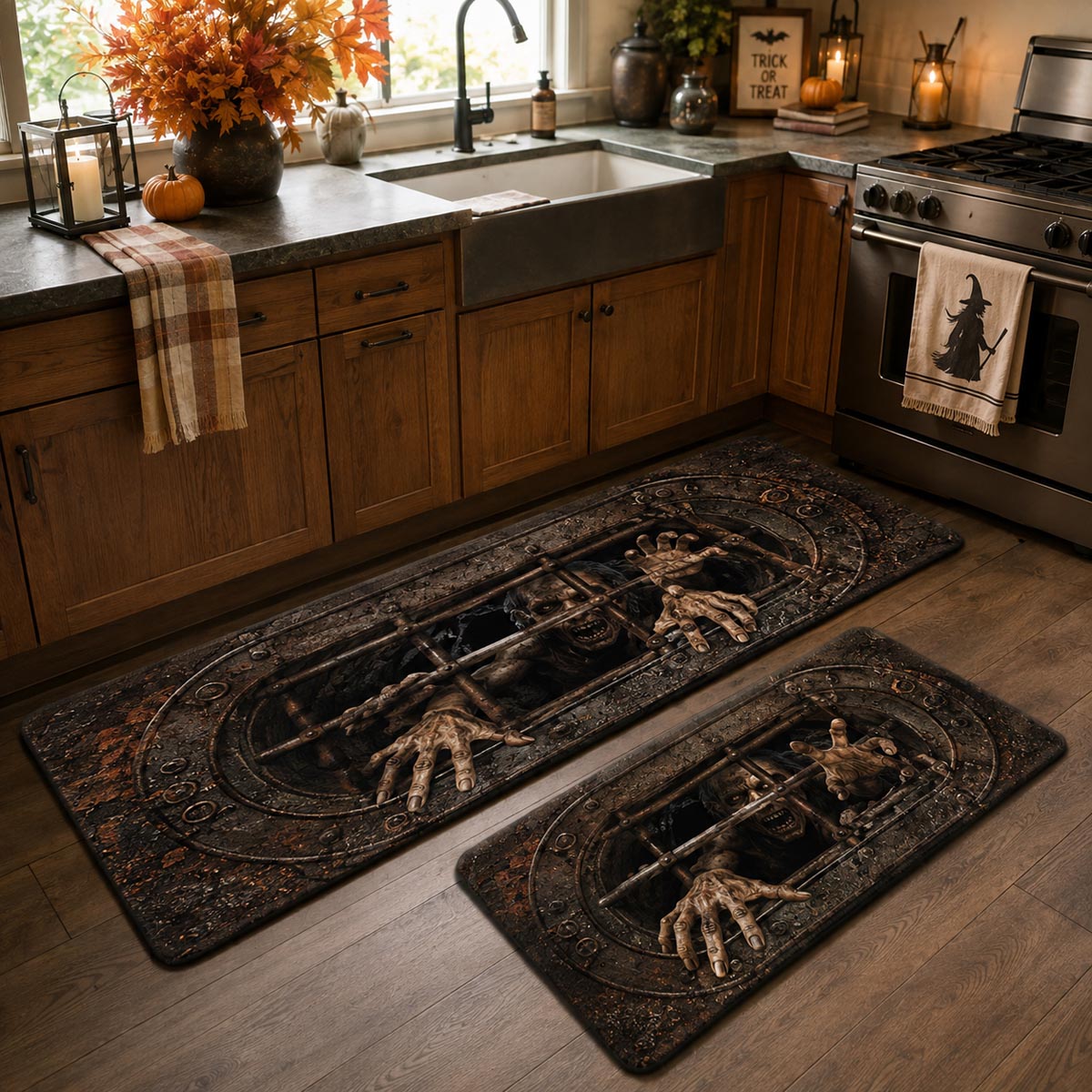 Howl Under The Grate Kitchen Area Rug NCU0DV10060