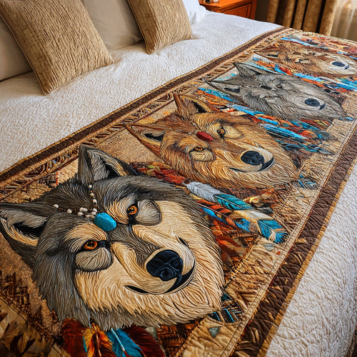 Howling Guardian Quilted Bed Runner NCU0TD1276