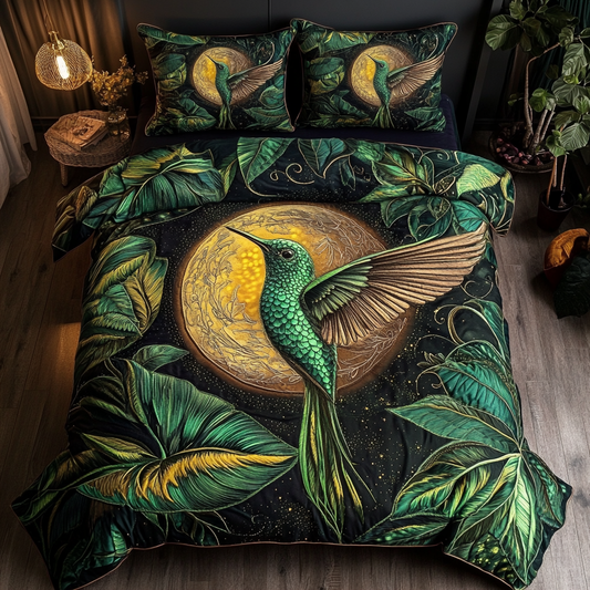 Humming Breeze 3-Piece Quilted Bedding Set NCU0DK6333