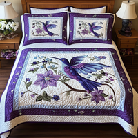 Humming Grace 3-Piece Quilted Bedding Set NCU0VH4914
