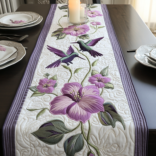 Humming Grace Quilted Table Runner NCU0VH3168