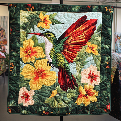 Humming Melody Quilted Blanket NCU0VH4516