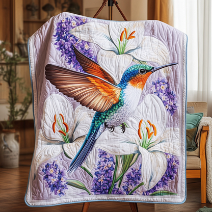 Hummingbird Bliss Quilted Blanket NCU0VH4515