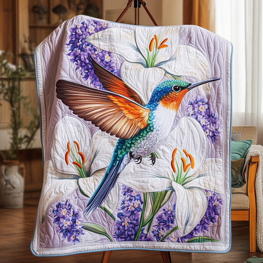 Hummingbird Bliss Quilted Blanket NCU0VH4515