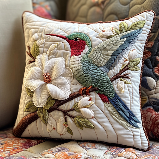 Hummingbird Bliss Quilted Pillow Case NCU0DV5704