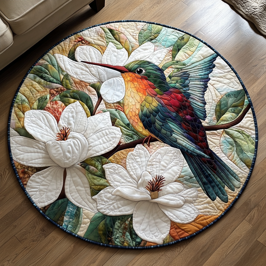 Hummingbird Bliss Quilted Round Mat NCU0DV5582