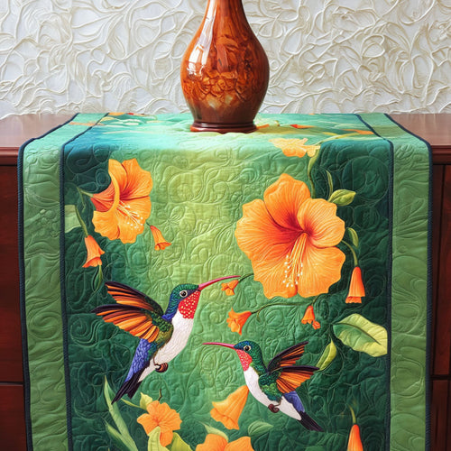 Hummingbird Bliss Quilted Table Runner NCU0NT5420