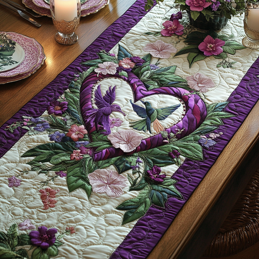 Hummingbird Bliss Quilted Table Runner NCU0VH2626