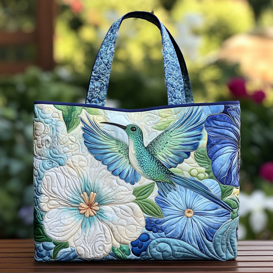 Hummingbird Dream Quilted Tote Bag NCU0DK8704